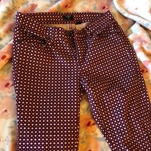Funky patterned JCrew ankle pants!